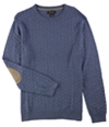Tasso Elba Mens Chevron Patterned Knit Pullover Sweater moonliteblue XL