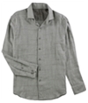 Tasso Elba Mens Plaid Button Up Shirt, TW3
