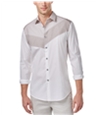 I-N-C Mens Asymmetrical Button Up Shirt