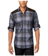 I-N-C Mens Long Sleeve Button Up Shirt, TW1
