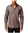 I-N-C Mens Chambray Button Up Shirt, TW2