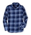 Ralph Lauren Mens Plaid Workshirt Button Up Shirt indigoblue XS