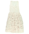 French Connection Womens Agnes Floral Applique Strappy Midi Dress