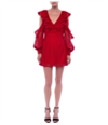 French Connection Womens Lace Cold Shoulder Dress