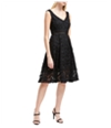 French Connection Womens Lace Fit & Flare Dress