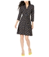 French Connection Womens Aventine Fit & Flare Dress
