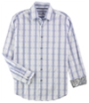 Tasso Elba Mens Plaid Paisley Button Up Shirt