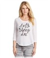 Aeropostale Womens Let's Sleep In Pajama Sleep T-Shirt