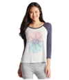 Aeropostale Womens Compass Raglan Pajama Sleep T-Shirt