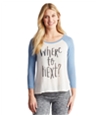Aeropostale Womens Where To Next? Pajama Sleep T-Shirt