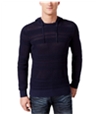 I-N-C Mens Open Knit Hooded Pullover Sweater