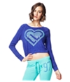 Aeropostale Womens Heart Icon Crop Sweatshirt