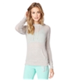 Aeropostale Womens Striped Knit Hoodie Sweatshirt
