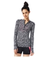 Aeropostale Womens Spotted Quarter Zip Hoodie Sweatshirt