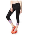 Aeropostale Womens Lld Floral Cropped Athletic Track Pants