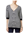 Tommy Hilfiger Womens Striped Cable Pullover Sweater 410 2XL