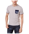 I-N-C Mens Denim Pocket Basic T-Shirt