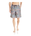 Speedo Mens Tropical Striped Swim Bottom Board Shorts