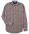 Tommy Hilfiger Mens Baron Plaid Button Up Shirt