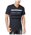 I-N-C Mens Static Stripe Basic T-Shirt
