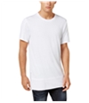 I-N-C Mens Zipped Hem Basic T-Shirt