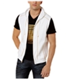 I-N-C Mens Gold Piping Sweater Vest