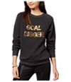 Bow & Drape Womens Sequined Pullover Sweater black2 S