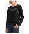 Lucky Brand Womens Reverse Fleece Sweatshirt black XS