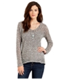 Aeropostale Womens Sheer Textured Pullover Sweater