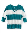 Aeropostale Womens Stripe Graphic T-Shirt 349 XS