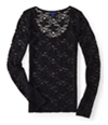 Aeropostale Womens Lace Knit Blouse