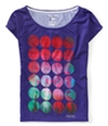 Aeropostale Womens Dots Circle Bubbles Design Pullover Blouse