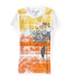 Aeropostale Womens Flower Graphic T-Shirt