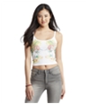 Aeropostale Womens Cropped Floral Cami Tank Top