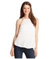 Aeropostale Womens Crochet Hi-Neck Cami Tank Top
