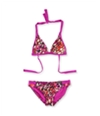 Becca Womens Printed Reversible 2 Piece Bikini, TW1