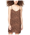 Aeropostale Womens V-Neck Print Slip Dress