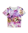 Aeropostale Womens Hanna Floral Cutout Pullover Blouse