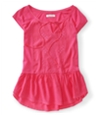 Aeropostale Womens Solid Color Peasant Knit Blouse