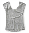 Aeropostale Womens Sheer Lace Inset Knit Blouse