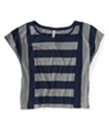 Aeropostale Womens Horizontal Vert Stripe Graphic T-Shirt 053 S
