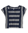 Aeropostale Womens Horizontal Vert Stripe Graphic T-Shirt