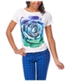 Aeropostale Womens Sequin Rose Graphic T-Shirt 102 XS