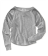 Aeropostale Womens Sequin Shoulder Panels Cropped Knit Sweater
