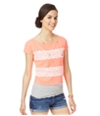 Aeropostale Womens Zip Lace Embellished T-Shirt 872 M