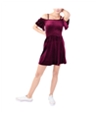 Aeropostale Womens Velvet Shift Dress