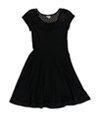 Aeropostale Womens Lace Cut-Out Shift Dress