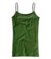 Aeropostale Womens Solid Color Spaghetti Strap Tank Top