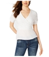 1.State Womens Ticking Wrap Blouse