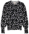 Rebecca Taylor Womens Cheetah Pullover Sweater
